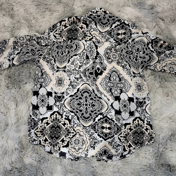 ZARA | Paisley Long Sleeve Top | Small - Picture 2 of 10